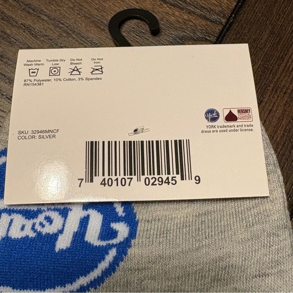 3/$20 York Peppermint Patty Novelty Socks Food Snack Crew Mens Women NWT - Picture 5 of 6